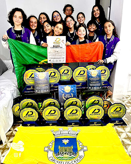 Escola LevArte com dez de lugares de ouro no “All Dance Intercontinental & Europe”(tx)