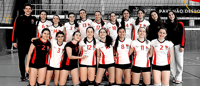 Cadetes A femininos do CV Oeiras na 3.ª posição, Infantis do CN Ginástica e CV Oeiras na 6.ª e 7.ª(tx)
