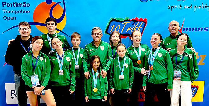 Classe de Trampolins do GS Carcavelos com 9 medalhas na 