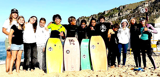 Boadyboarders da Aqua Carca no pódio da 2.ª etapa na Nazaré(T)