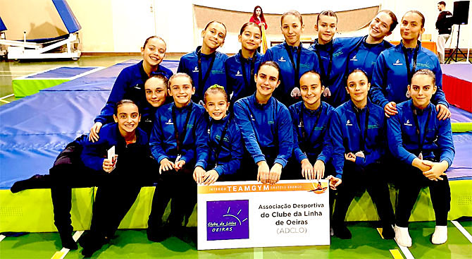 Ginastas da AD Clube da Linha de Oeiras com ouro e bronze no “III Interior TeamGym”(T)